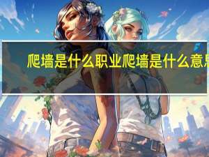 爬墙是什么职业 爬墙是什么意思