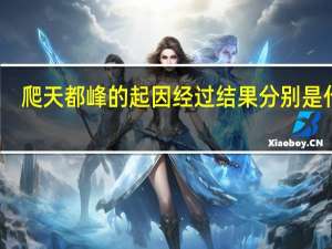 爬天都峰的起因经过结果分别是什么