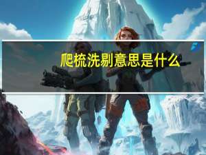 爬梳洗剔意思是什么