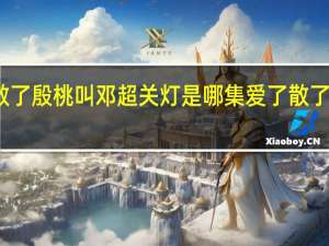 爱了散了殷桃叫邓超关灯是哪集 爱了散了电视剧全集