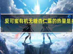 爱可蜜 有机无糖杏仁露的热量是多少