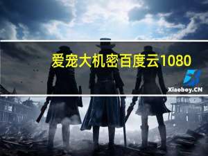 爱宠大机密百度云1080（爱宠大机密百度云）