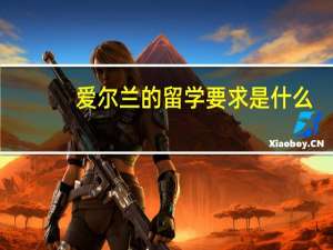 爱尔兰的留学要求是什么
