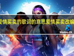 爱情买卖的歌词的意思 爱情买卖改编版歌词