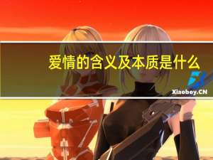爱情的含义及本质是什么（爱情的含义）