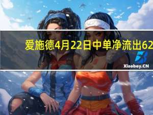 爱施德4月22日中单净流出62.05万 收盘报8.14元 3分钟带你了解