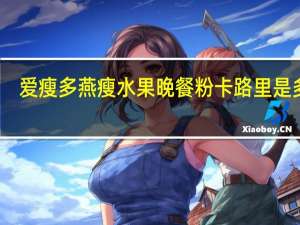 爱瘦 多燕瘦水果晚餐粉卡路里是多少