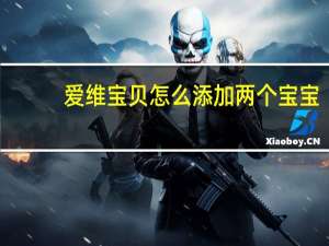 爱维宝贝怎么添加两个宝宝