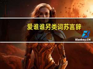 爱谁谁另类词苏言辞（爱谁谁另类词）