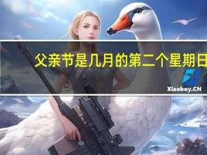 父亲节是几月的第二个星期日