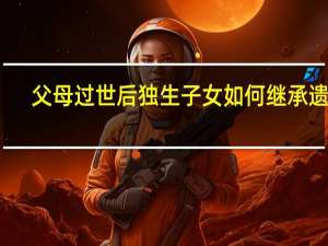 父母过世后独生子女如何继承遗产