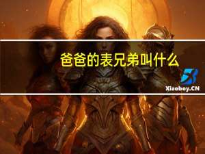 爸爸的表兄弟叫什么