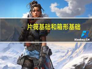 片筏基础和箱形基础（片筏基础）