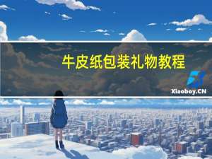 牛皮纸包装礼物教程
