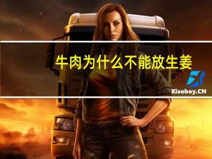 牛肉为什么不能放生姜