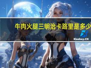 牛肉火腿三明治卡路里是多少