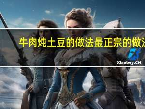 牛肉炖土豆的做法最正宗的做法（牛肉炖土豆的做法大全）