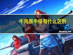牛肉跟牛排有什么区别