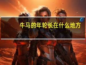 牛马的年轮长在什么地方