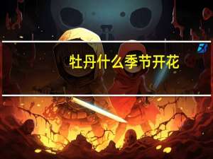 牡丹什么季节开花