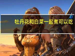 牡丹花和白菜一起煮可以吃