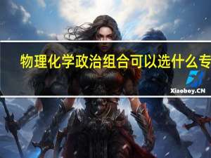 物理化学政治组合可以选什么专业