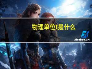 物理单位t是什么
