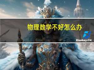 物理数学不好怎么办