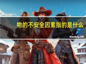 物的不安全因素指的是什么