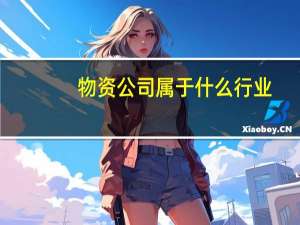 物资公司属于什么行业