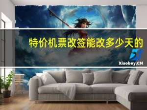 特价机票改签能改多少天的