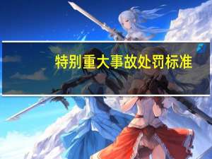 特别重大事故处罚标准（特别重大事故）