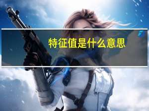 特征值是什么意思