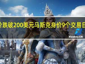 特斯拉股价跌破200美元马斯克身价9个交易日缩水410亿美元