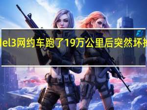 特斯拉Model 3网约车跑了19万公里后突然坏掉 车主无奈换电池