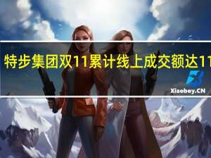 特步集团双11累计线上成交额达11亿元