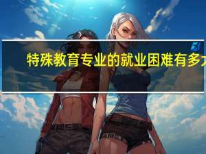 特殊教育专业的就业困难有多大