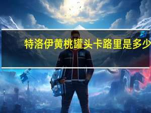 特洛伊 黄桃罐头卡路里是多少