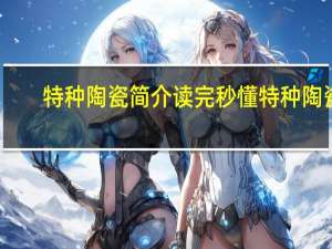 特种陶瓷简介 读完秒懂特种陶瓷