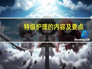 特级护理的内容及要点（特级护理的内容）