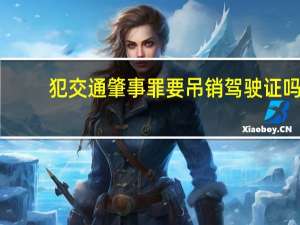 犯交通肇事罪要吊销驾驶证吗