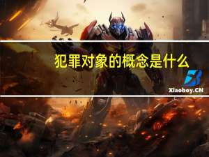 犯罪对象的概念是什么