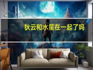 狄云和水笙在一起了吗