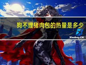 狗不理 猪肉包的热量是多少