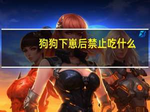 狗狗下崽后禁止吃什么