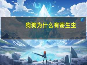 狗狗为什么有寄生虫