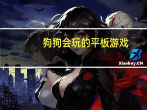 狗狗会玩的平板游戏