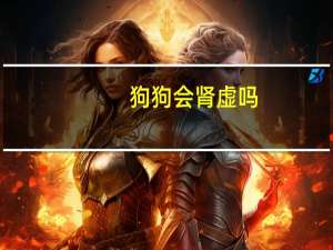 狗狗会肾虚吗