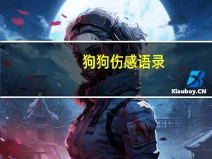 狗狗伤感语录