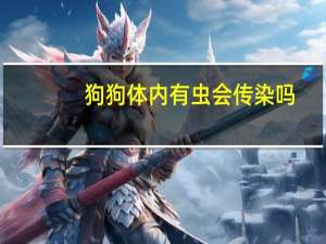 狗狗体内有虫会传染吗